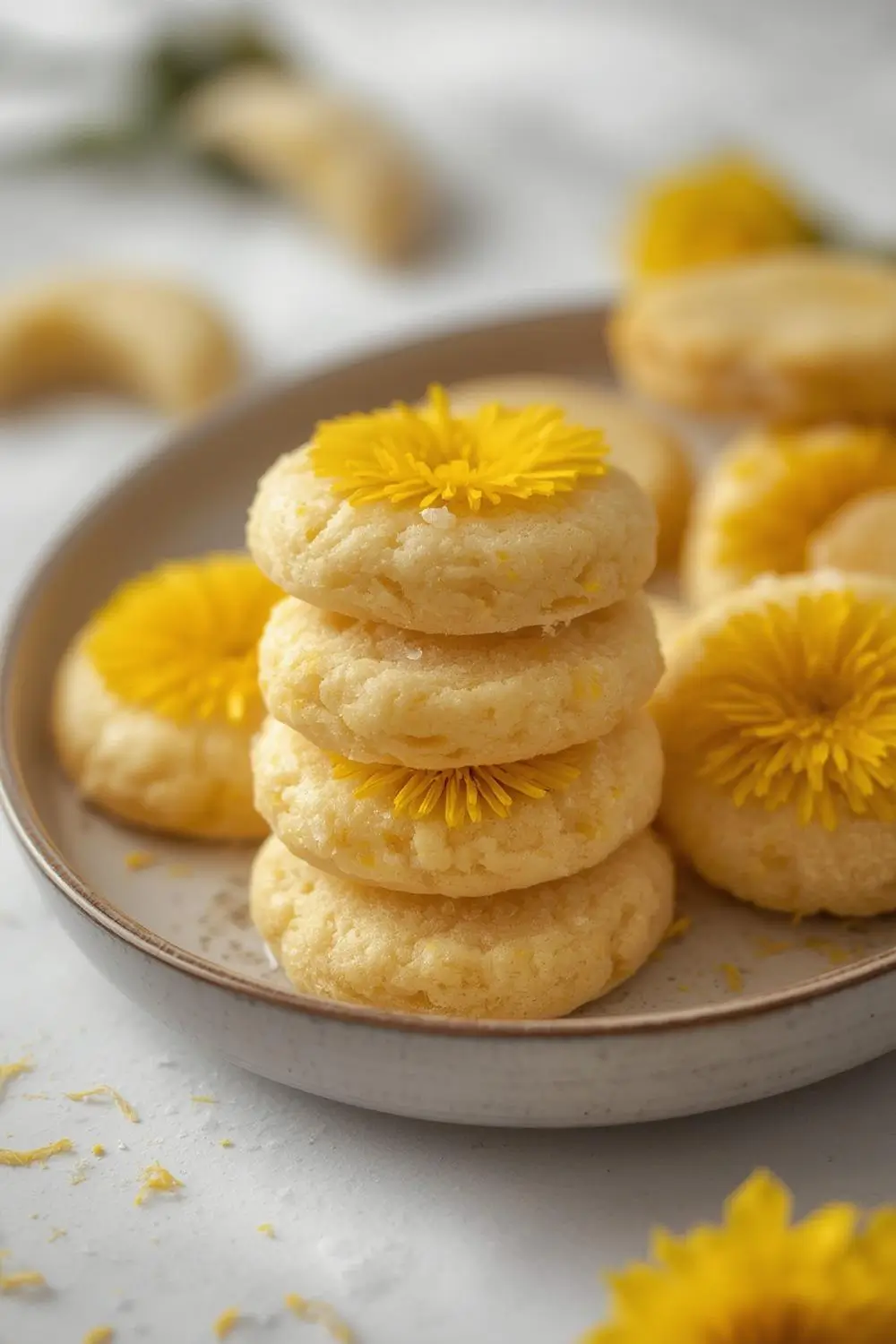 Dandelion Flower Cookies: A Delicate Floral Dessert Recipe