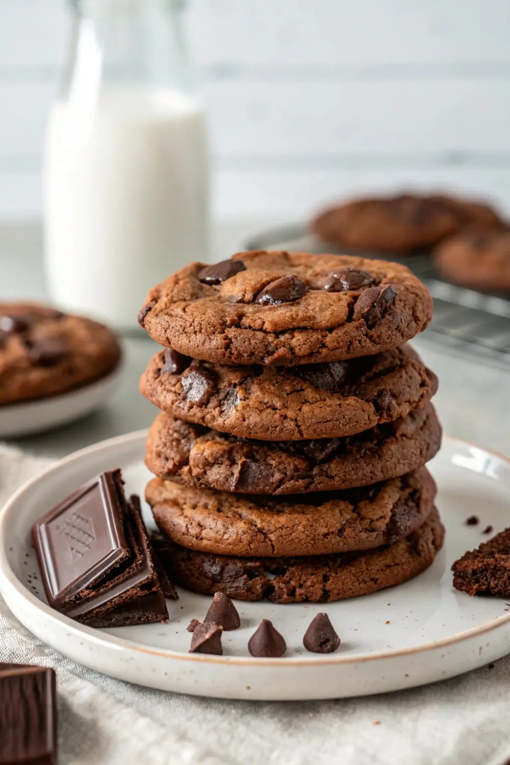 Quick Brownie Mix Double Chocolate Cookies