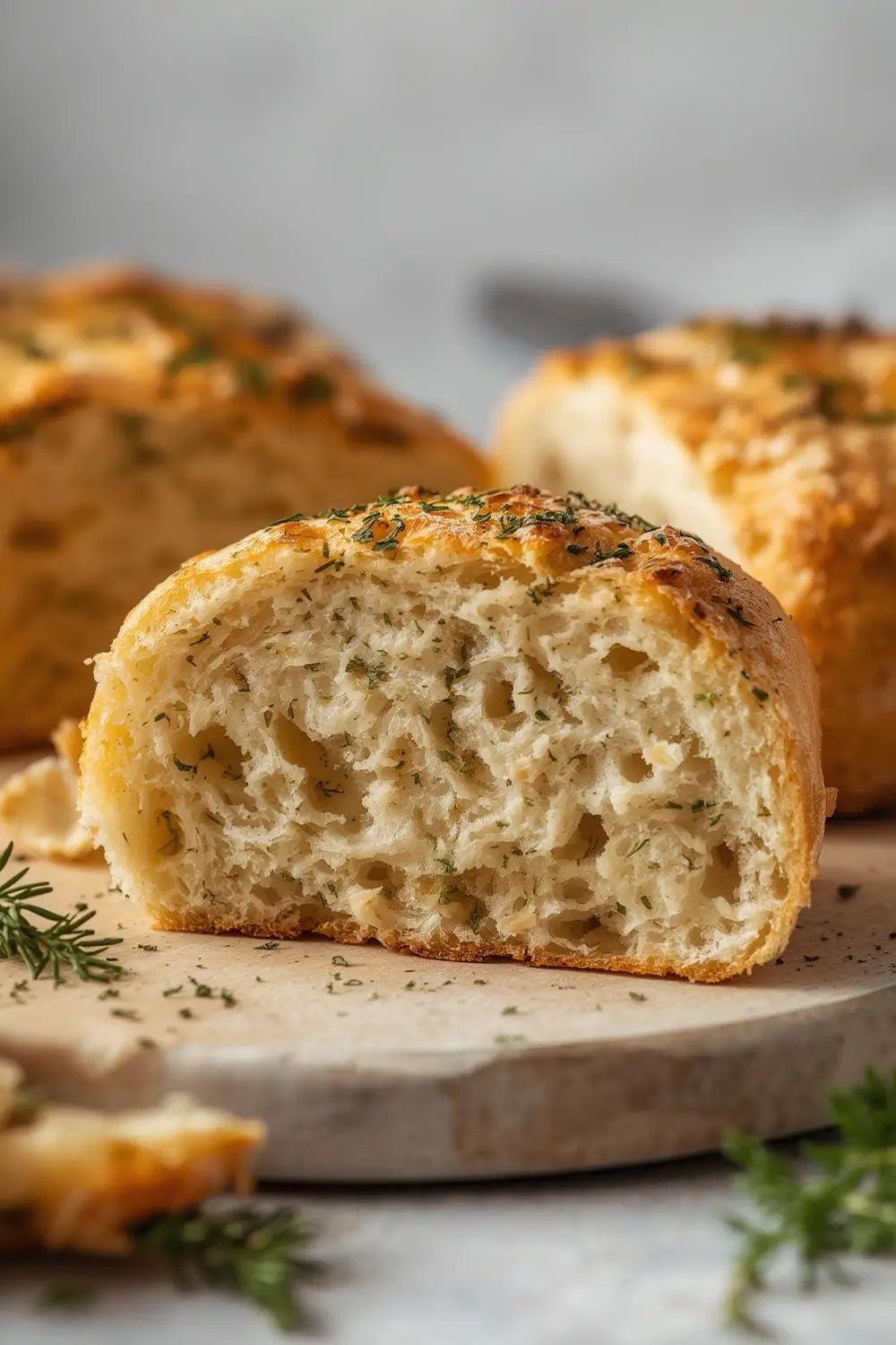 Easy Sourdough Discard Garlic Herb Focaccia Bread