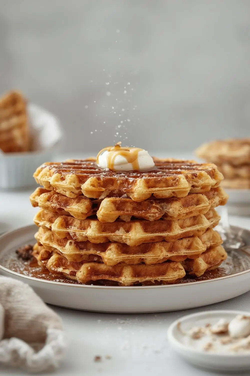 Easy Sourdough Discard Waffles from Scratch