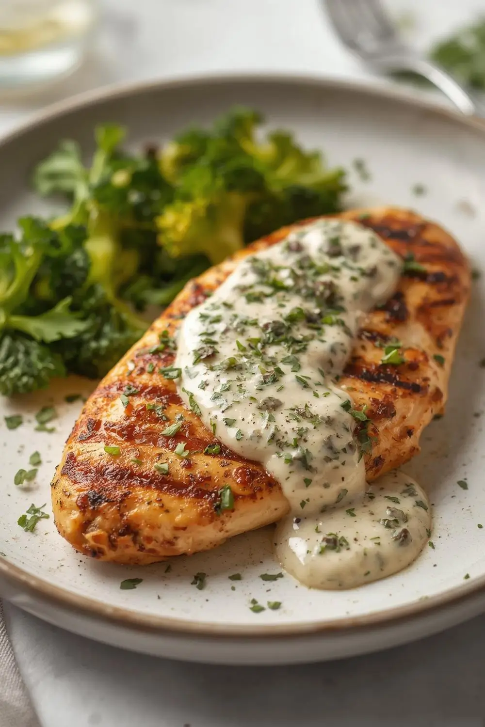 Grilled Chicken with Fresh Herb Sauce: A Flavorful Dinner Delight!