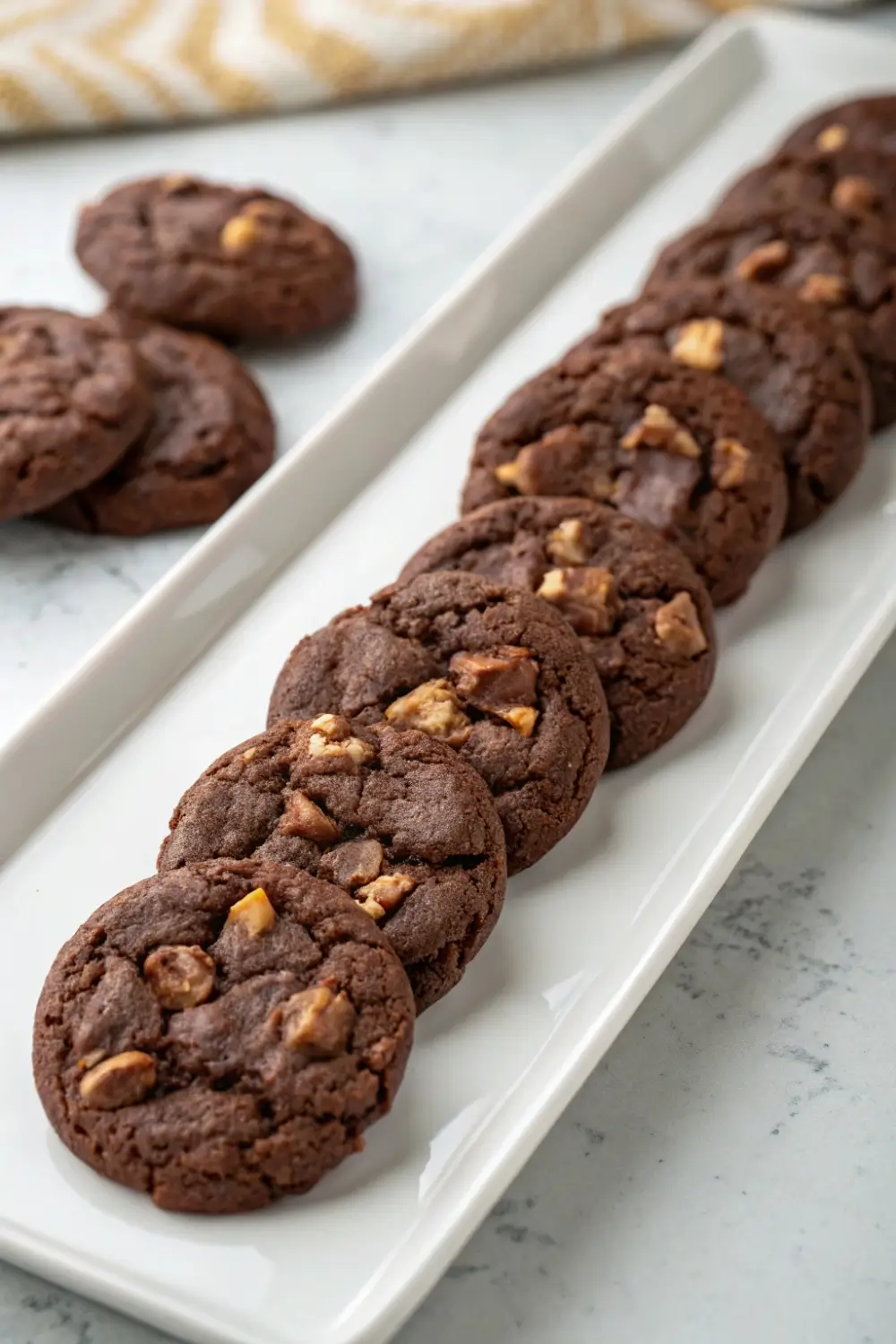 Mini Brownie Mix Cookies Bite Size Dessert Idea