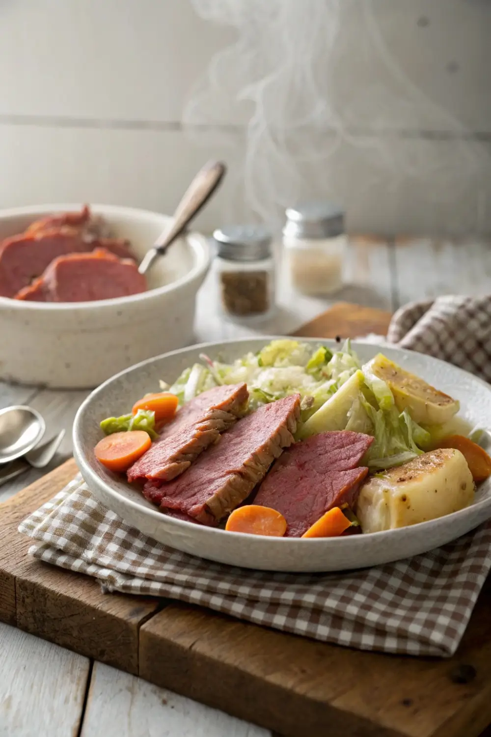 Corned Beef Cabbage Rustic Dinner Idea
