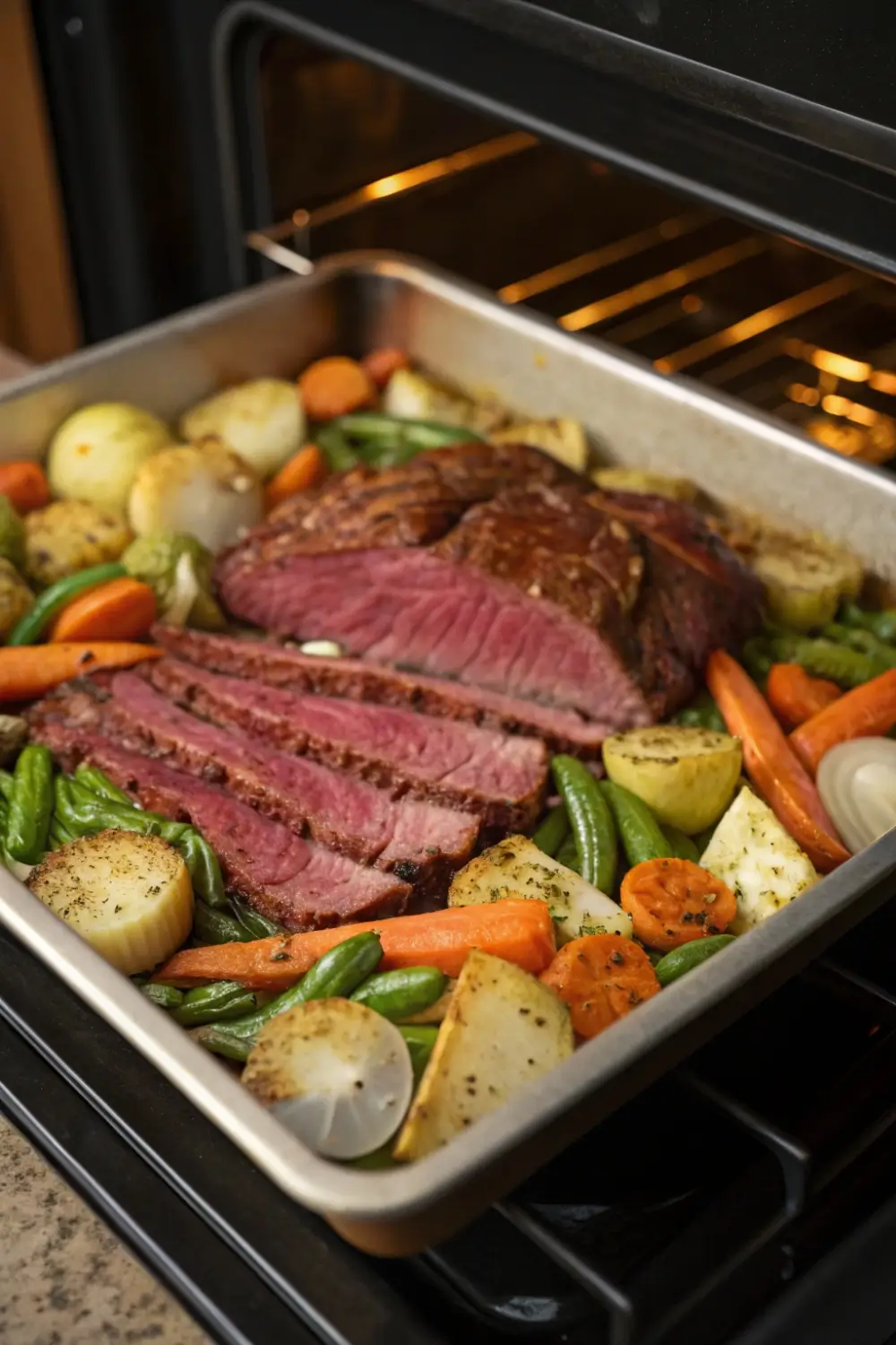 Sheet Pan Corned Beef Cabbage and Veggies Recipe