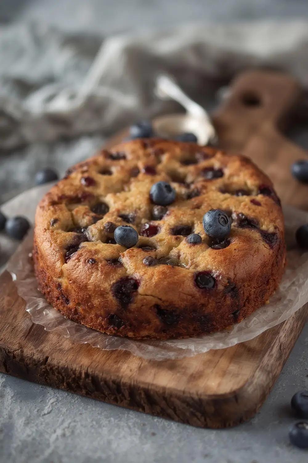 Sourdough Discard Blueberry Breakfast Cake