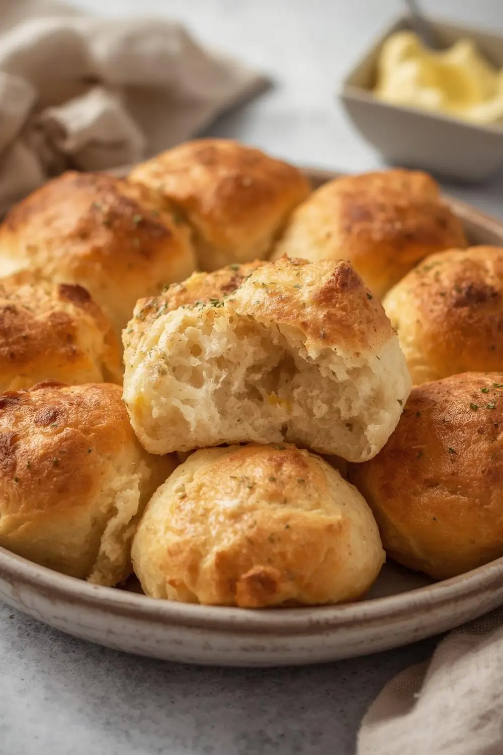 Sourdough Discard Buttery Pull-Apart Dinner Rolls