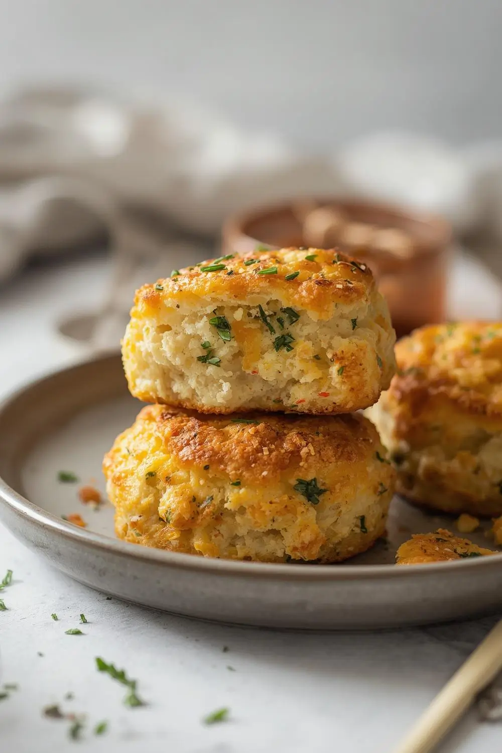 Sourdough Discard Cheddar Chive Savory Scones