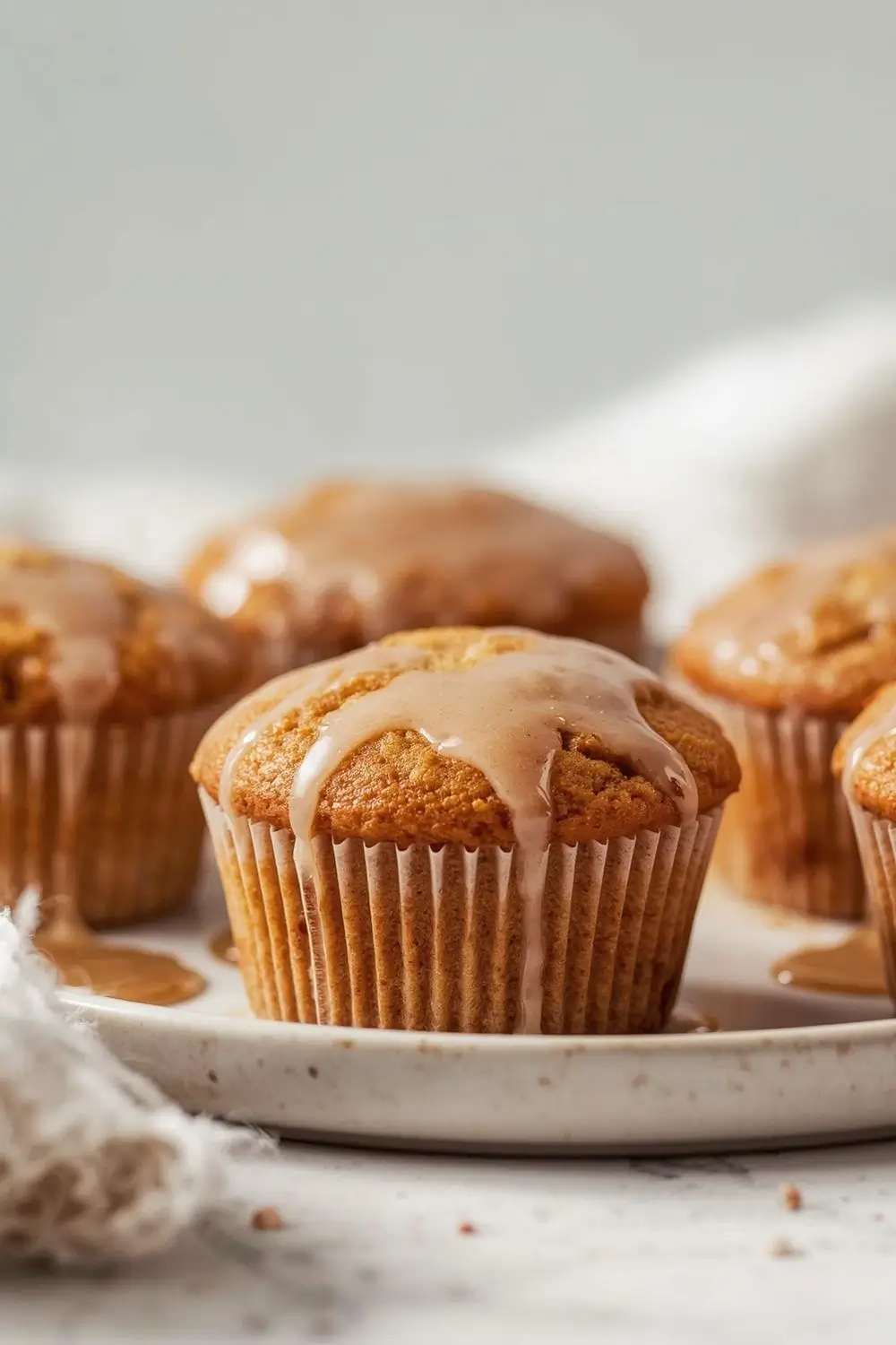 Sourdough Discard Maple Glazed Donut Muffins