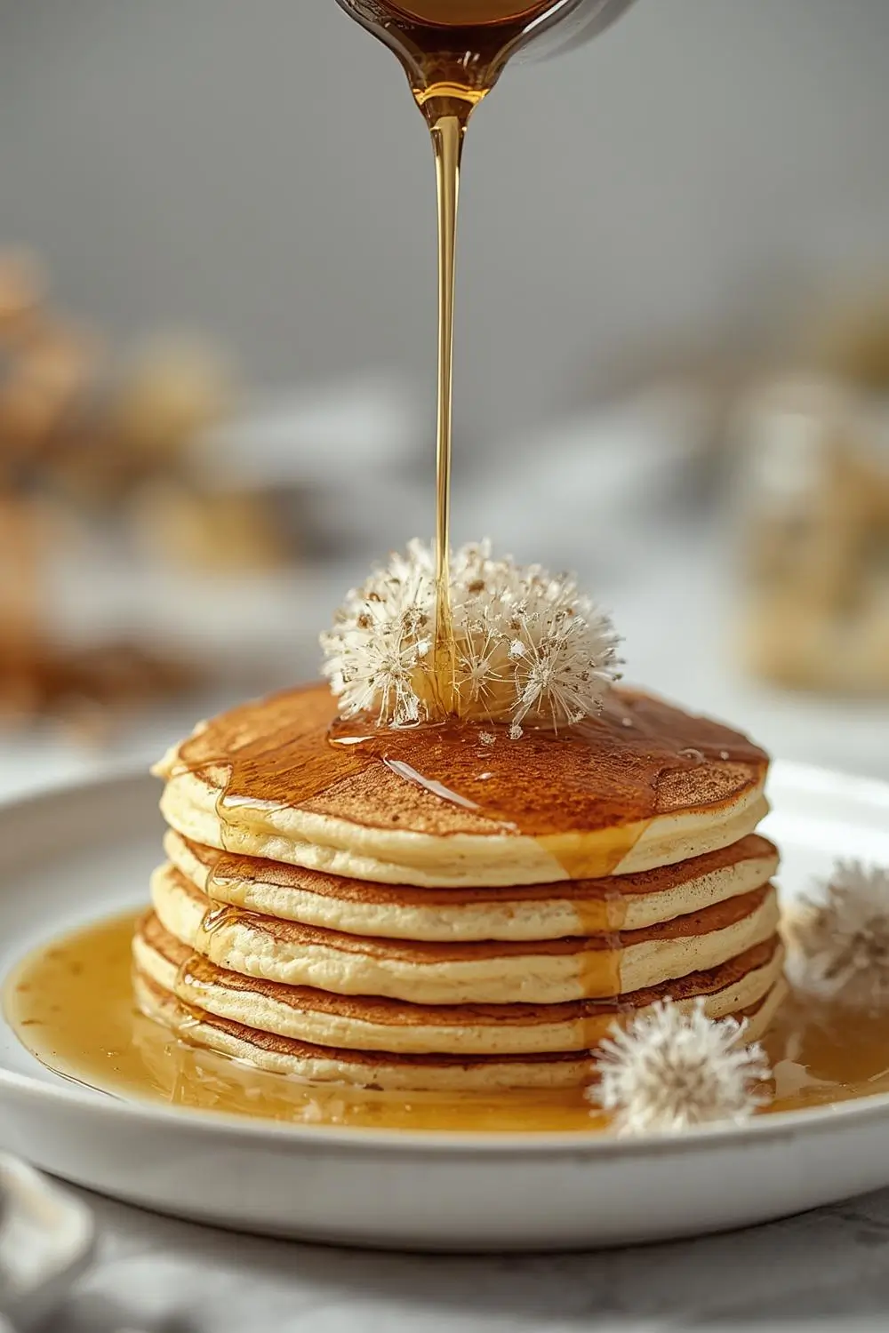 Sweet Dandelion Syrup Pancake Topping