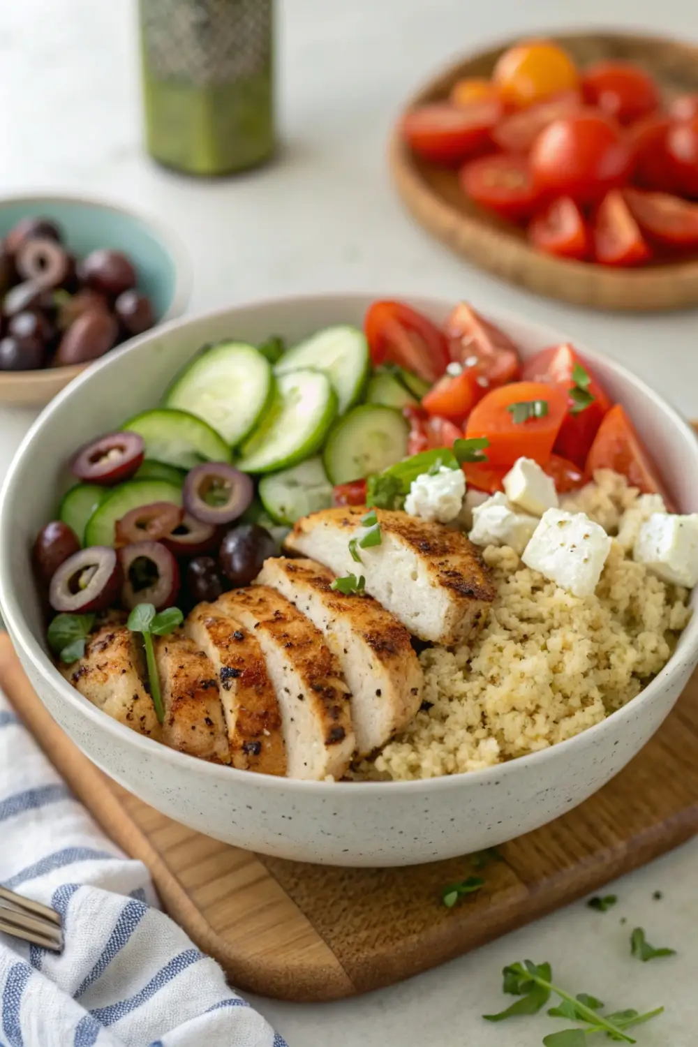Mediterranean Chicken Bowl Healthy Dinner
